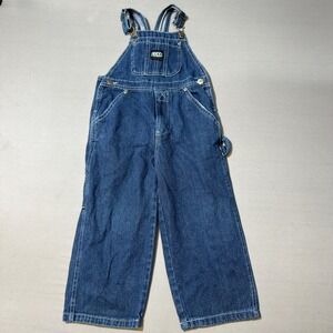 Key Apparel Denim Overalls Kids 4T Adjustable Straps‎ Carpenter Pockets